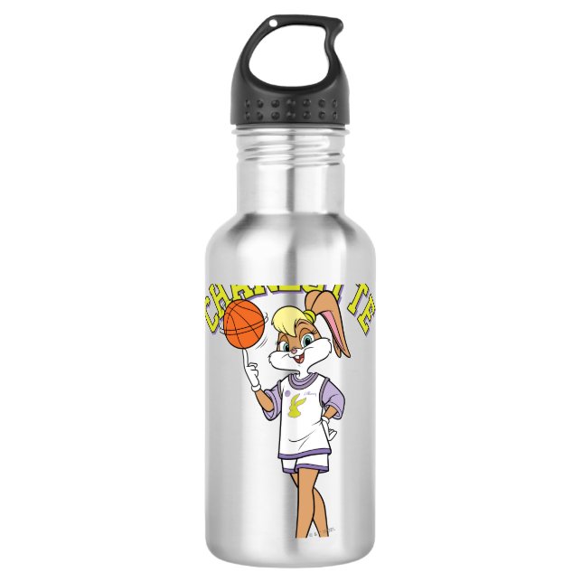 Lola's Basketball-Spin Edelstahlflasche (Vorderseite)