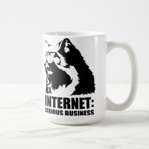 lolcat das Internet ist ernstes Geschäft Kaffeetasse