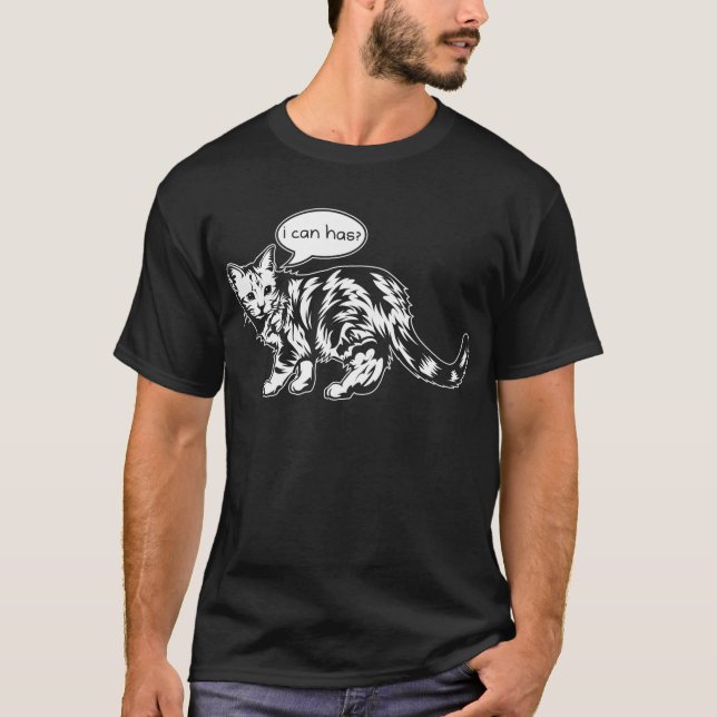 lolcat - ich kann habe? T-Shirt (Vorderseite)