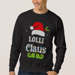 Lolli Claus Christmas Pajama Familie Matching Sweatshirt