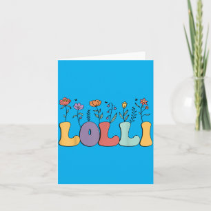 Lolli-Geschenke Frauen Wildblumen Floral Lolli Oma Karte