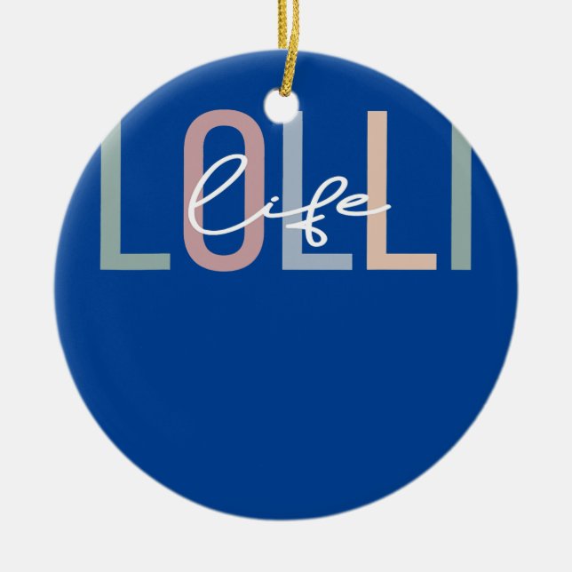 Lolli Life Lolli Grandma Boho Lolli Grandmother  Keramik Ornament (Vorne)