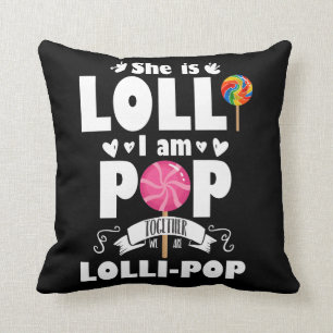 Lolli Pop Niedlich Grandchild Großeltern Süßigk Kissen