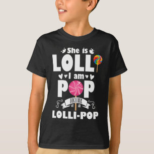 Lolli Pop Niedlich Grandchild Großeltern Süßigkeit T-Shirt