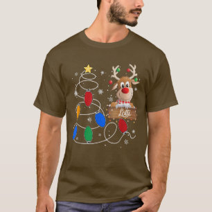 Lolli Reindeer Lights Weihnachtsbaum Niedlich Chri T-Shirt