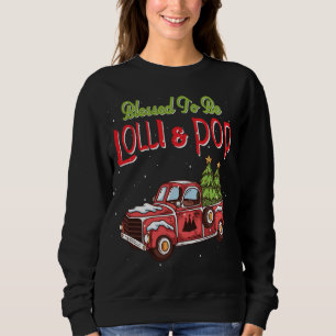 Lolli und Pop Weihnachten Pajama Großeltern Grandm Sweatshirt