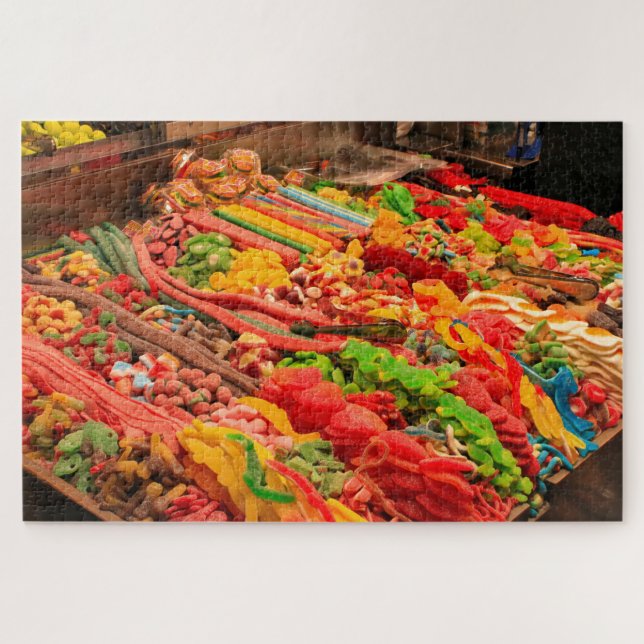 Lollies und Süßigkeiten auf dem Markt, Barcelona (Horizontal)