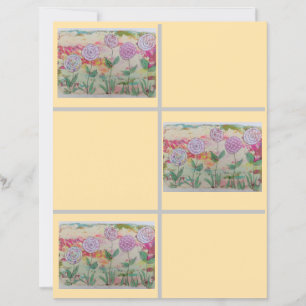 Lollipop Blume Scrapbook Paper