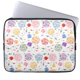 Lollipop Candy Pattern farbenfroh Laptopschutzhülle