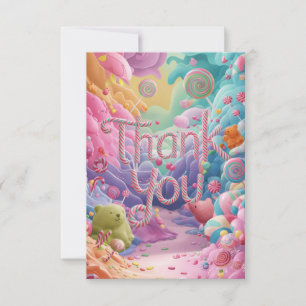 Lollipop délicieux carte de remerciements Candylan