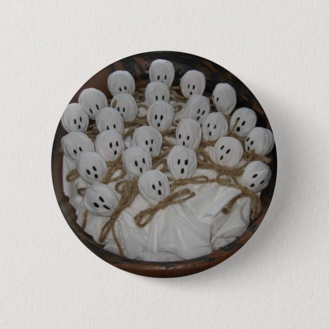 Lollipop Ghosts Halloween Button (Vorderseite)