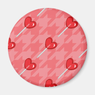 Lollipop-Hahnentrittmuster Magnet