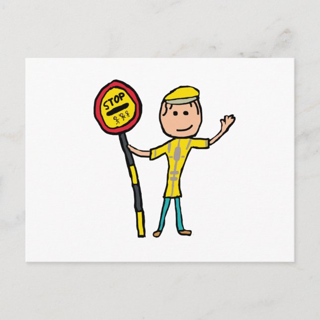 Lollipop Lady Postkarte (Vorderseite)