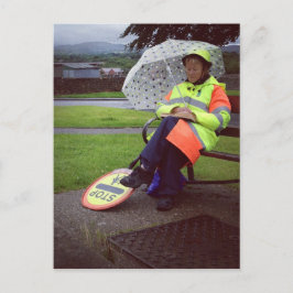 Lollipop Lady Postkarte