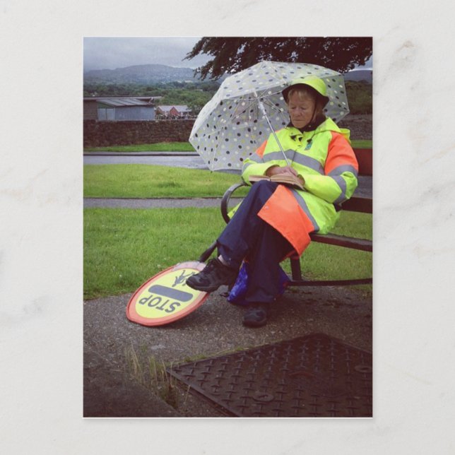 Lollipop Lady Postkarte (Vorderseite)