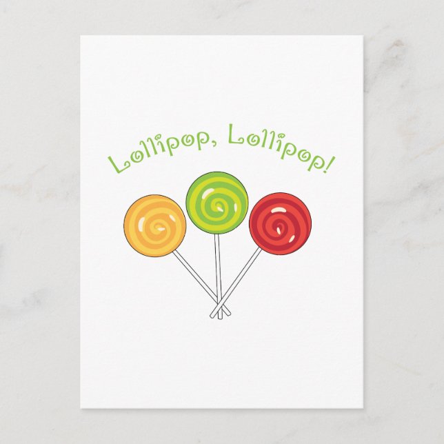 Lollipop Lollipop Postkarte (Vorderseite)
