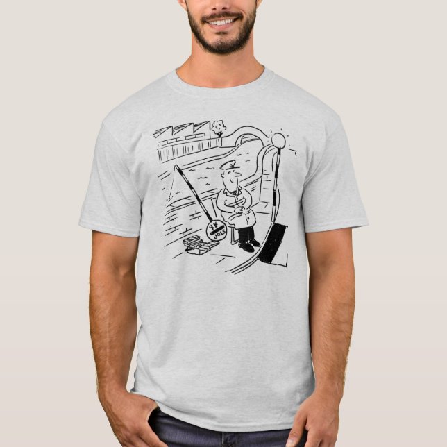 Lollipop Man fischen mit seinem Lollipop T-Shirt (Vorderseite)