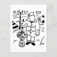 Lollipop Man kocht sein Frühstück