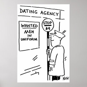 Lollipop Man liest ein Verabredet Agency-Poster Poster