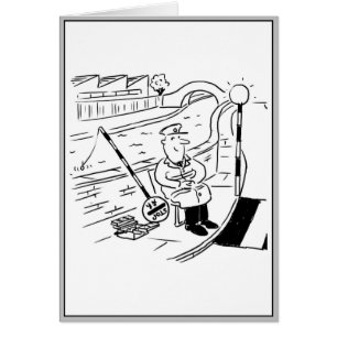 Lollipop Man pêche avec sa Lollipop