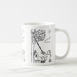Lollipop Man rettet Ball von Baum Kaffeetasse