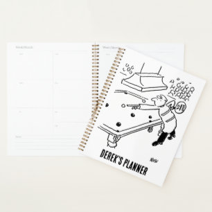 Lollipop Man spielt Snooker Planner Planer