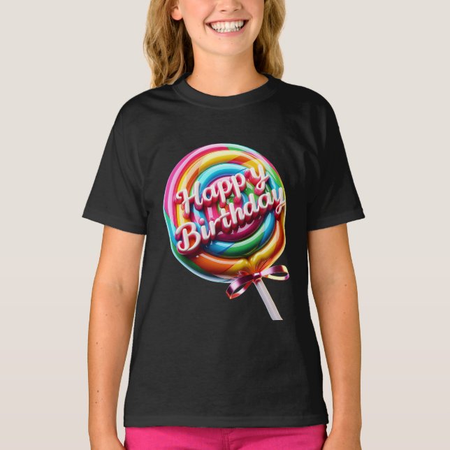 Lollipop mit einem Shiny Bow T-Shirt (Vorderseite)