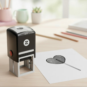 Lollipop Selbstfarbige Briefmarke Permastempel