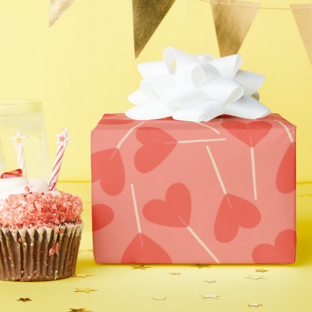 Lollipop Suckers Pink Red Orange Geschenkpapier (Geburtstagsparty)