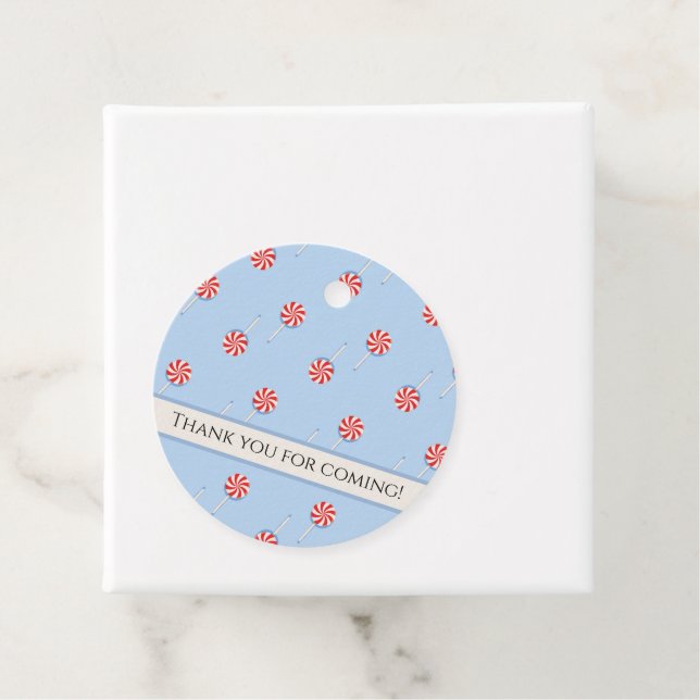 Lollipop Sweet Candy Blue Kids Geschenkanhänger (Beispiel)