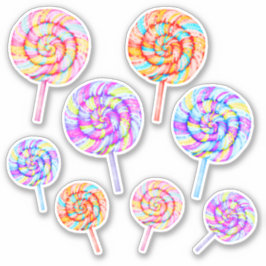 Lollipop Sweet Candy Caramel Illustration Aufkleber