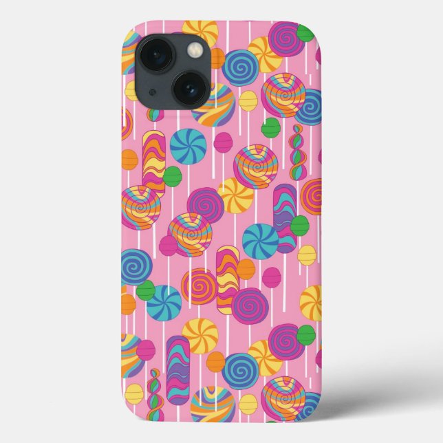 Lollipops Candy Pattern Case-Mate iPhone Hülle (Rückseite)