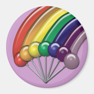 Lollipops et Rainbows Magnets personnalisables