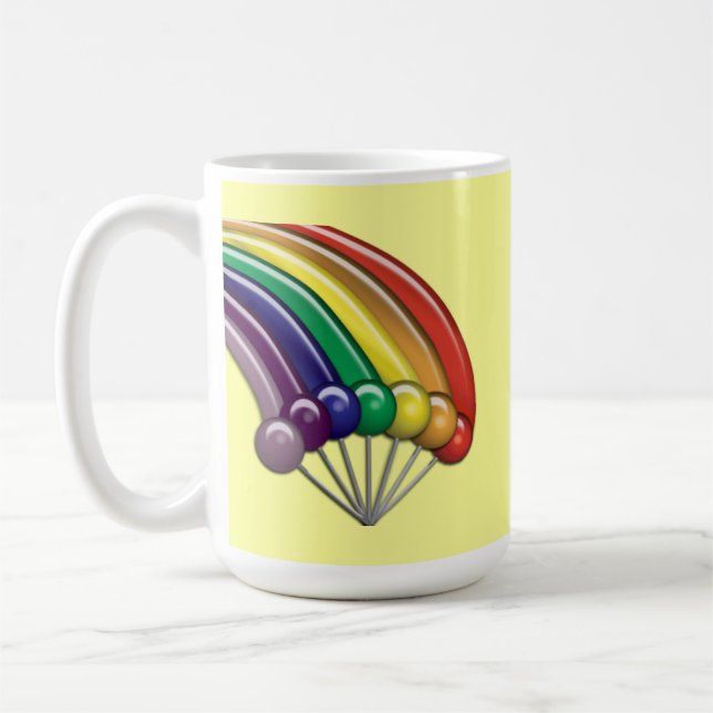 Lollipops et Rainbows Mugs personnalisables (Gauche)