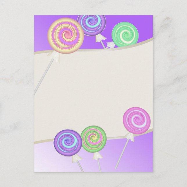 Lollipops Postkarte (Vorderseite)