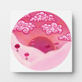 Lollipops und hübsche Wolken Fotoplatte