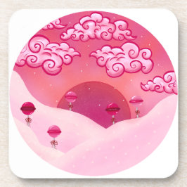 Lollipops und hübsche Wolken Getränkeuntersetzer