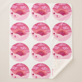 Lollipops und hübsche Wolken Sherpadecke