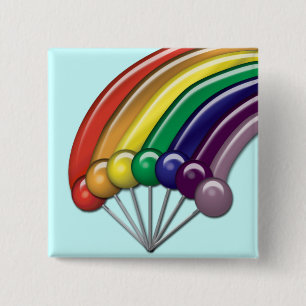 Lollipops und Rainbows Anpassbare Button-Button Button