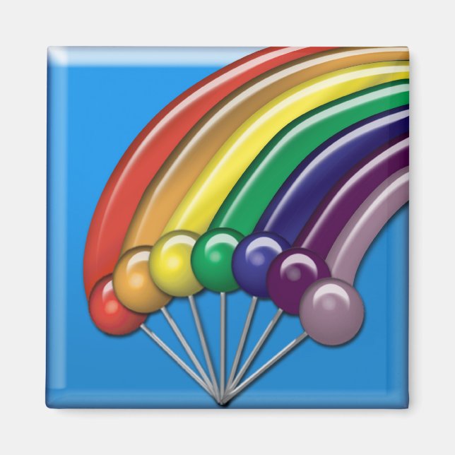 Lollipops und Rainbows Magnet (Vorne)