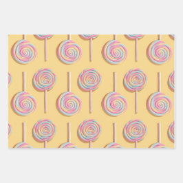 Lollipops Wrapping Paper Geschenkpapier Set
