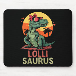 Lollisaurus Dino Dinosaur Lolli-saurus T-rex Funny Mousepad