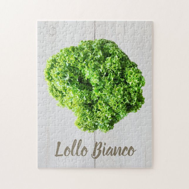 Lollo Bianco Salad Salat Blätter für Veganer (Vertikal)