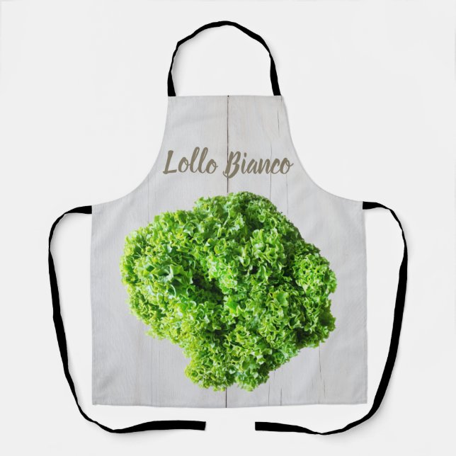Lollo Bianco Salad Salat Blätter für Veganer Schürze (Vorderseite)
