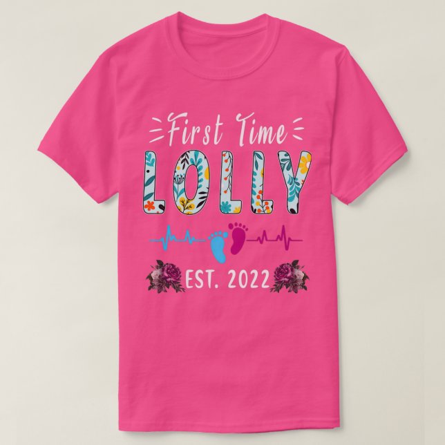 Lolly Est 2022 Funny Floral Mütter Day T-Shirt (Design vorne)