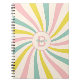 'Lollypop Vibes', Retro-Pastellwirbel Notizblock