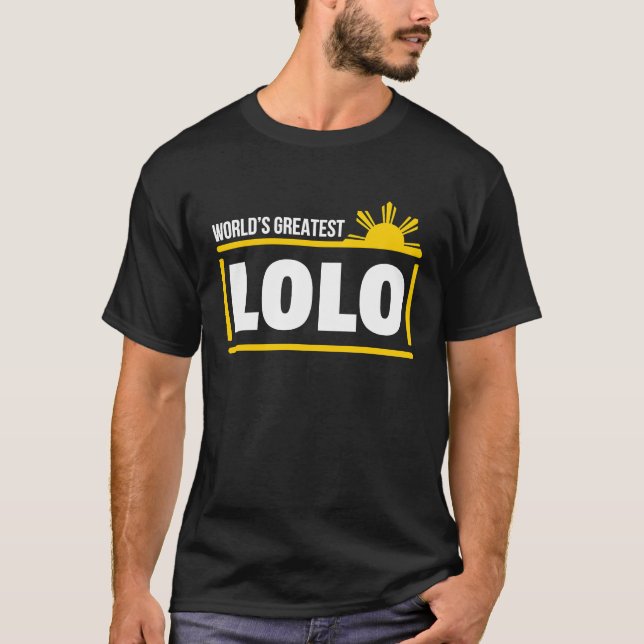 Lolo Filipino Großvater Vater's Da T-Shirt (Vorderseite)