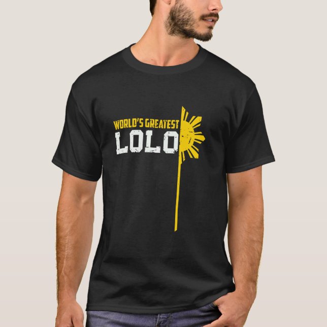 Lolo Filipino World Philippines Gr T-Shirt (Vorderseite)