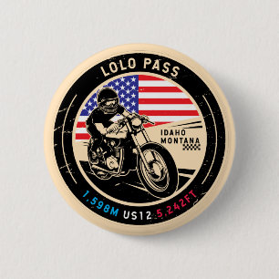 Lolo Pass Idaho Motorrad Button