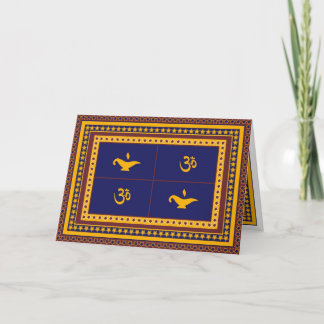 L'OM, la lampe, et la carte de voeux de Diwali